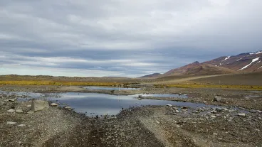 Sprengisandur, stream crossing